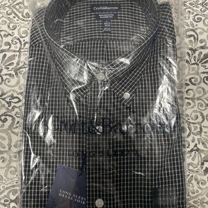 Croft & Barrow Men's Black Checkered Shirt